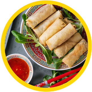 14. China Spring Rolls (2) & Dip